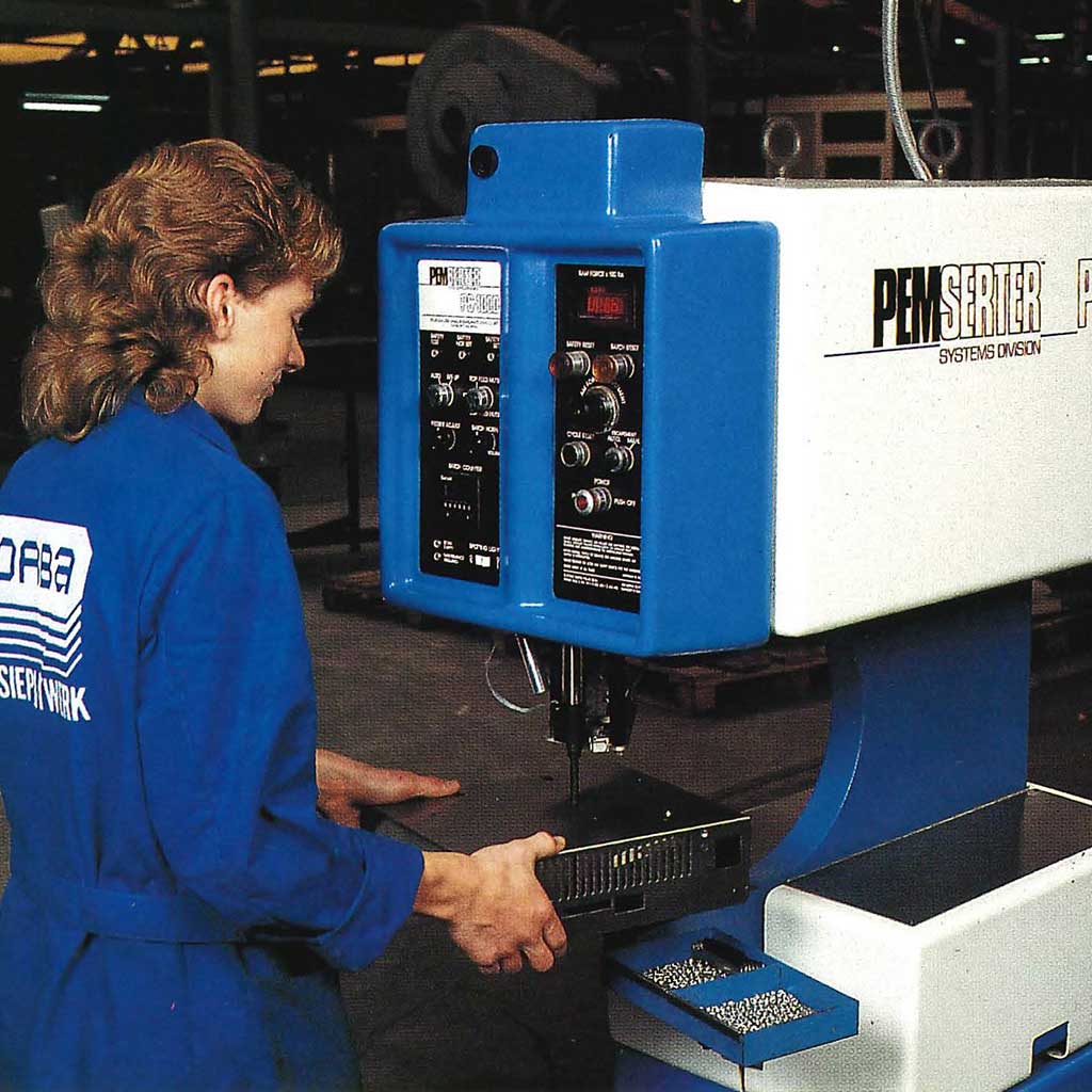 Contour history: Pemsert machine