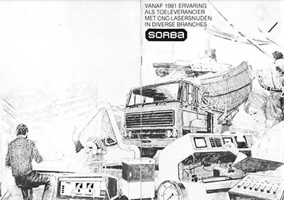 Folder about laser cutting and punching from the 1980s