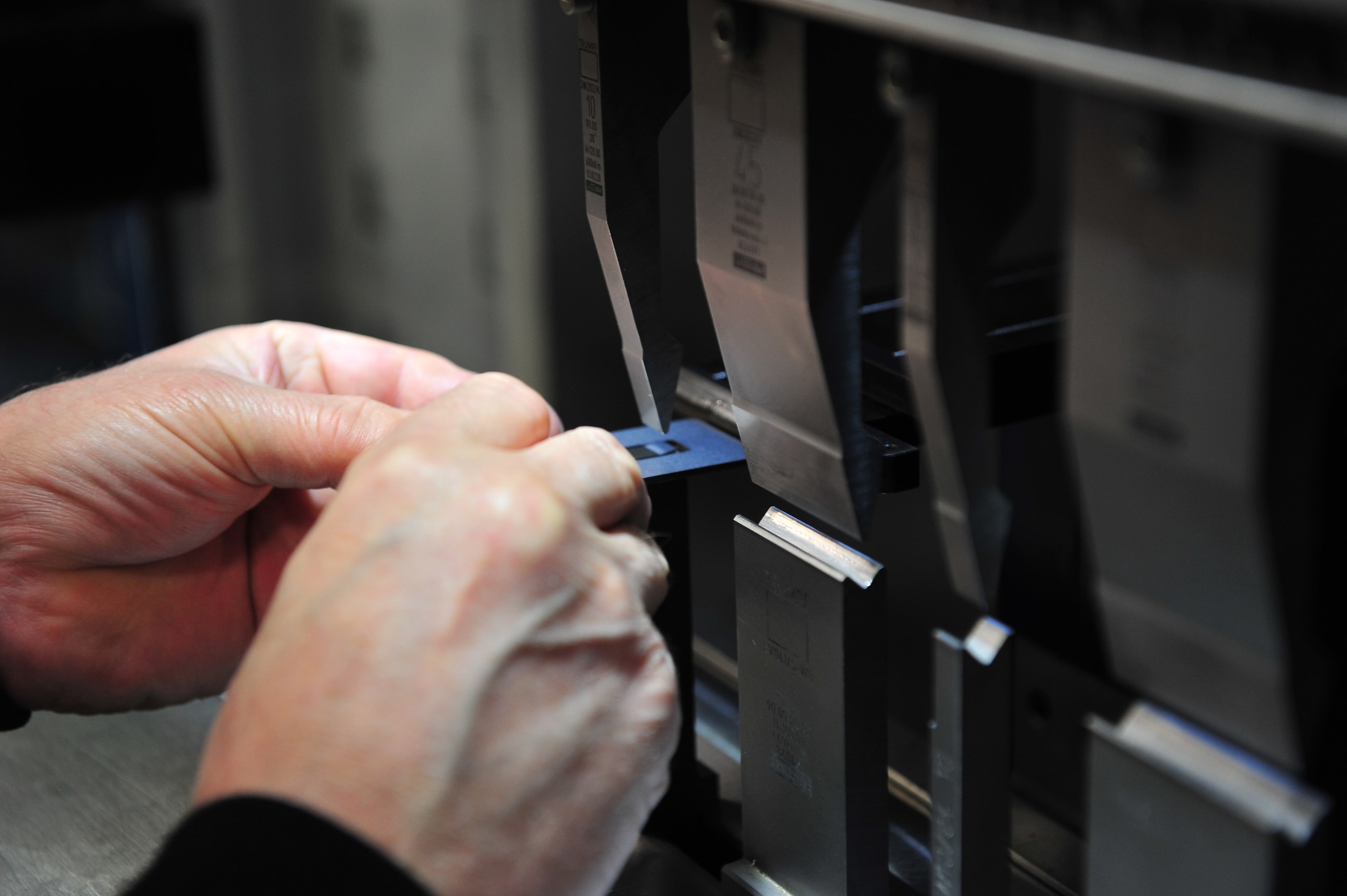 Sheet metal bending on a CNC press brake