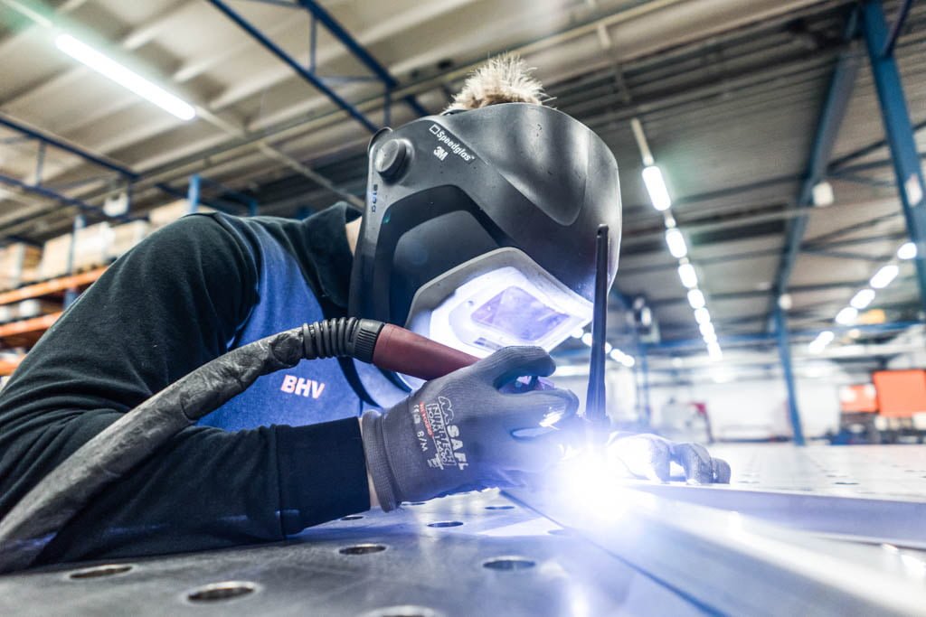 TIG welding tube frame