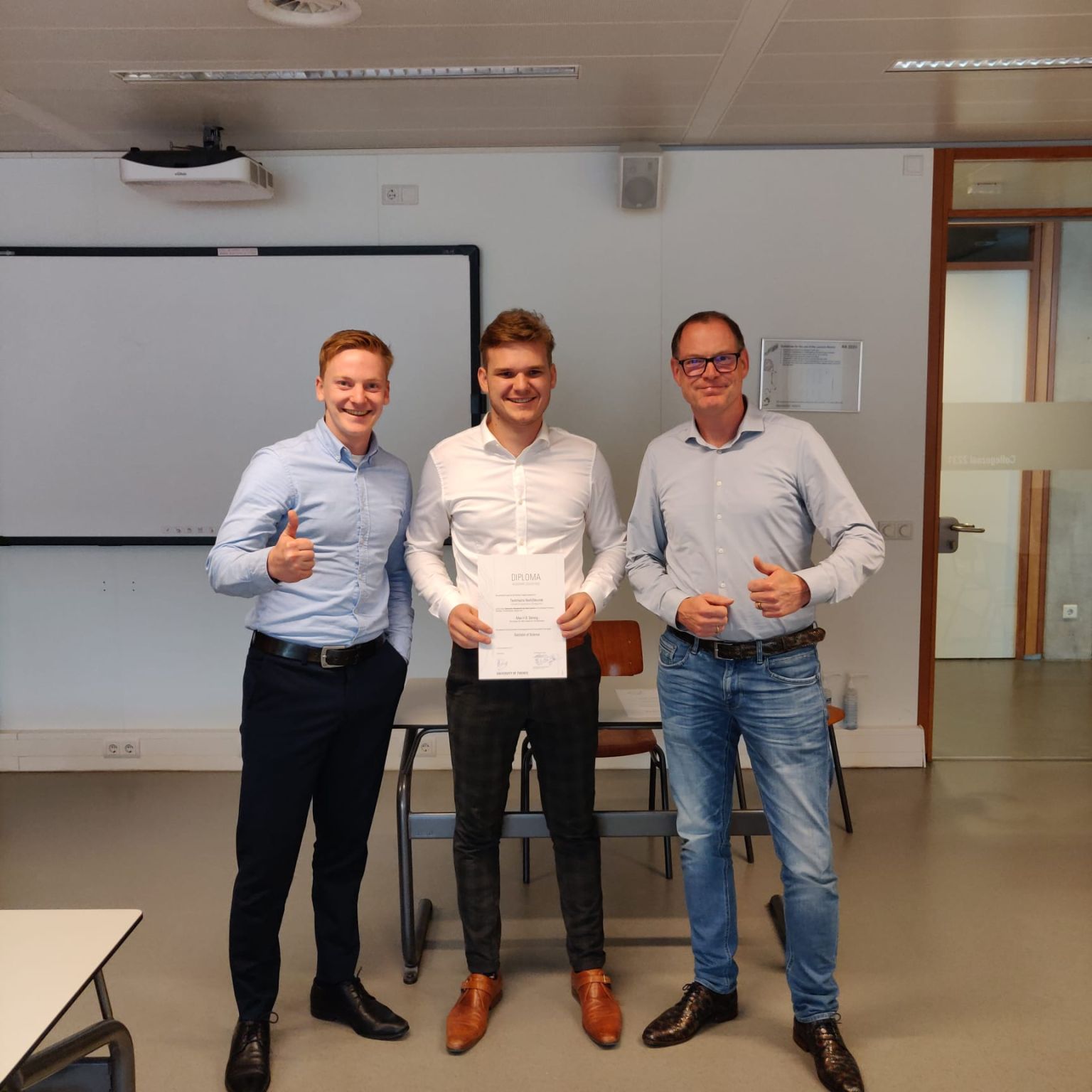 Max geslaagd voor UT Industrieel Management (WO)