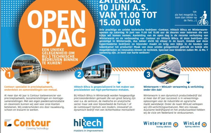 Open dag op 10 juni 2023